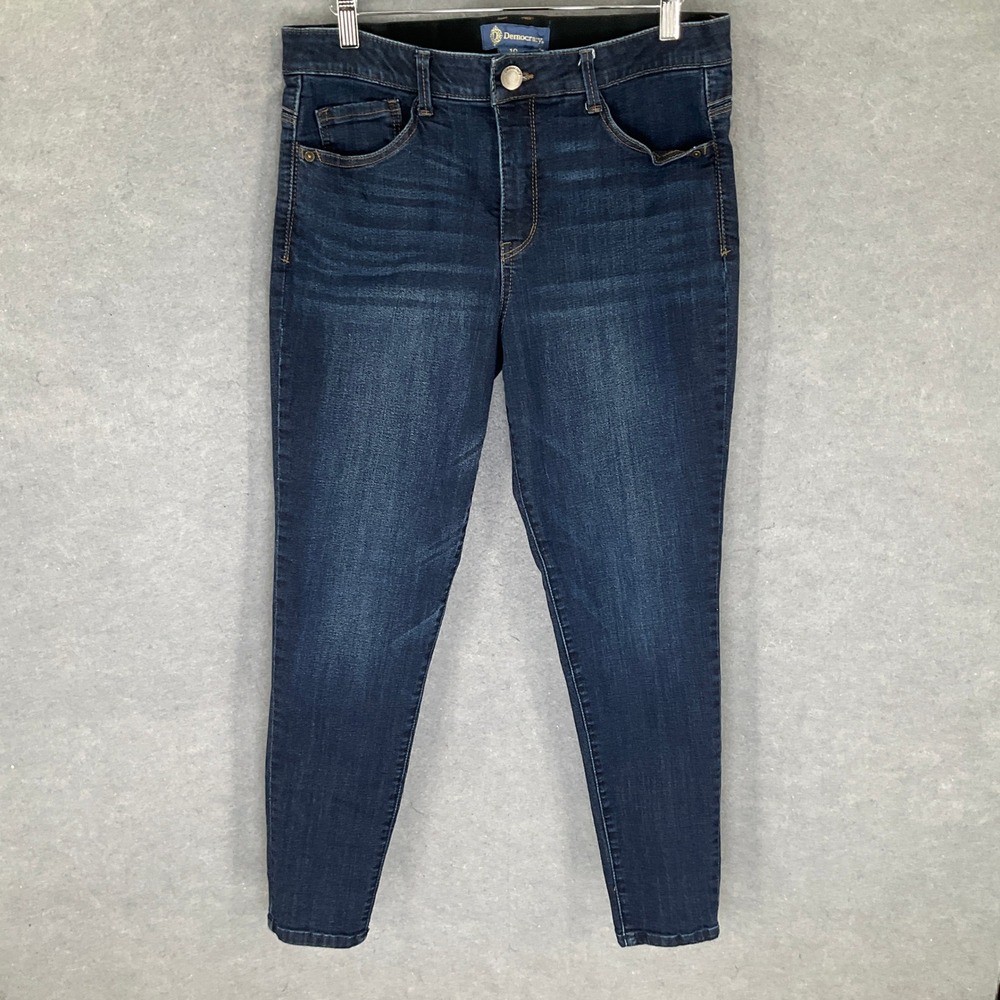 Democracy Womens Jeans Size 10 Blue Denim Ab Solution Comfort Fit